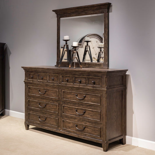 Paradise Valley - 8 Drawer Dresser - Saddle Brown