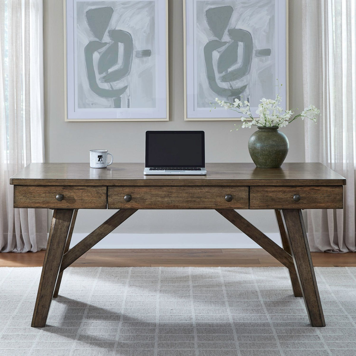 Carolina Park - Writing Desk - Amber Brown