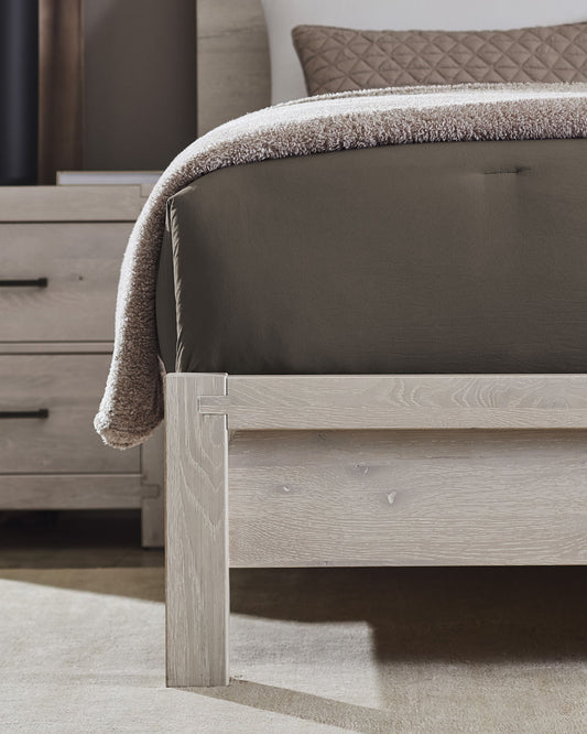Joinery - Queen Plank Footboard - Washed White Oak