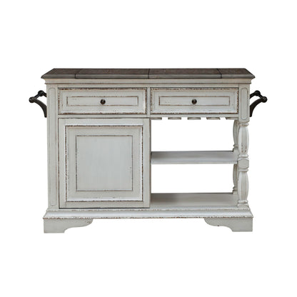 Magnolia Manor - Bar Cart - Antique White