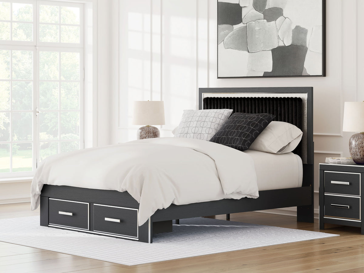 Zuraleus - Upholstered Panel Platform Storage Bed