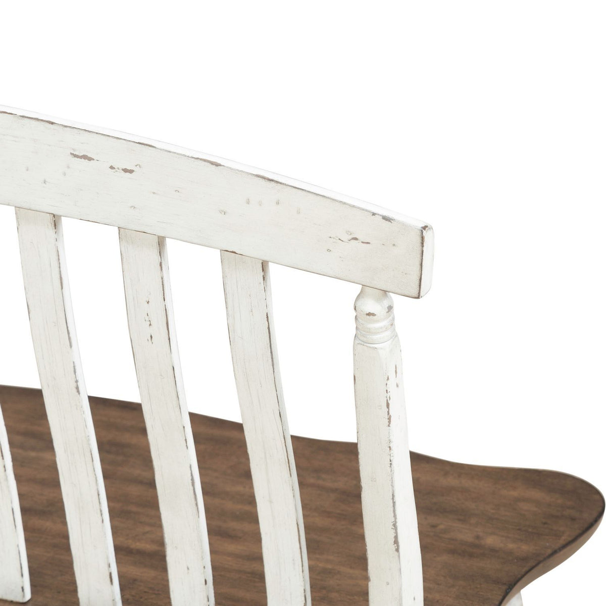 Al Fresco - Slat Back Bench - Graphite & Whitestone