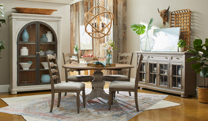 Nashville - Complete Round Pedestal Table - Cloud