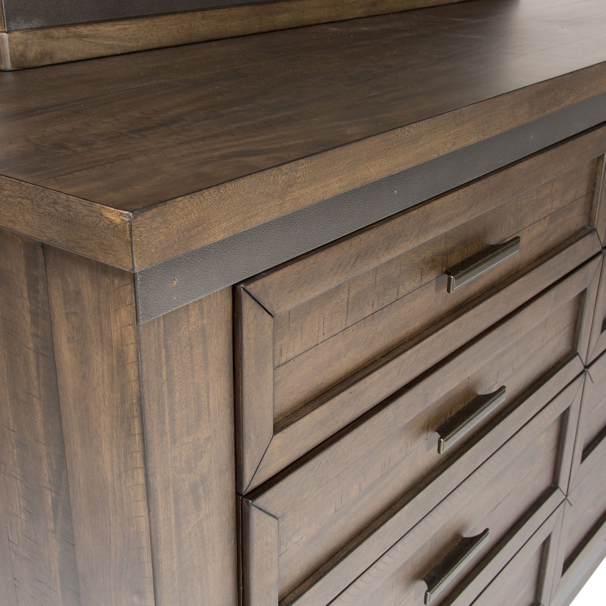 Thornwood Hills - Dresser & Mirror - Rock Beaten Brown