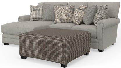 Livingston - Sectional With Comfort Coil Seating, 40" Cocktail Ottoman And Accent Pillows Included