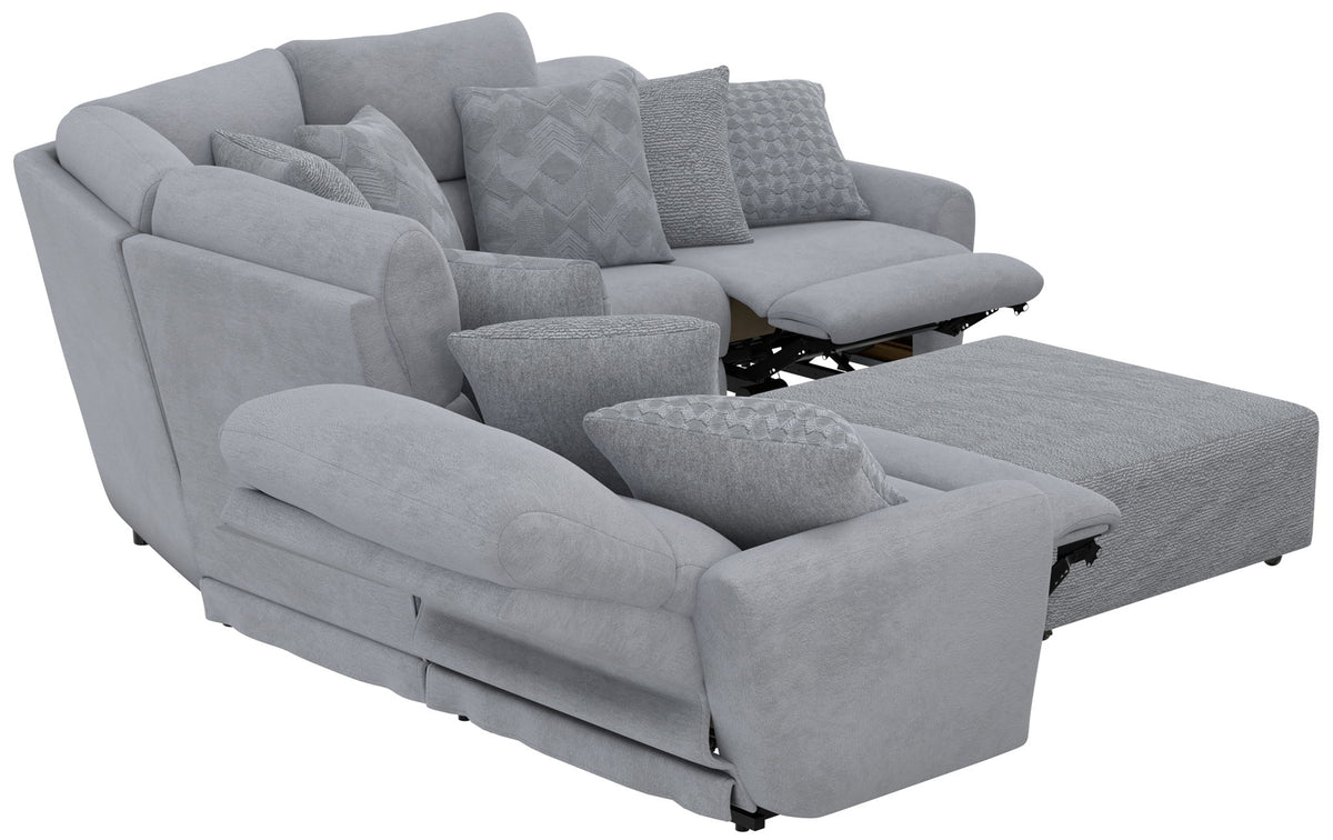 Majesty - Deep Seating Power Reclining Sectional And Ottoman
