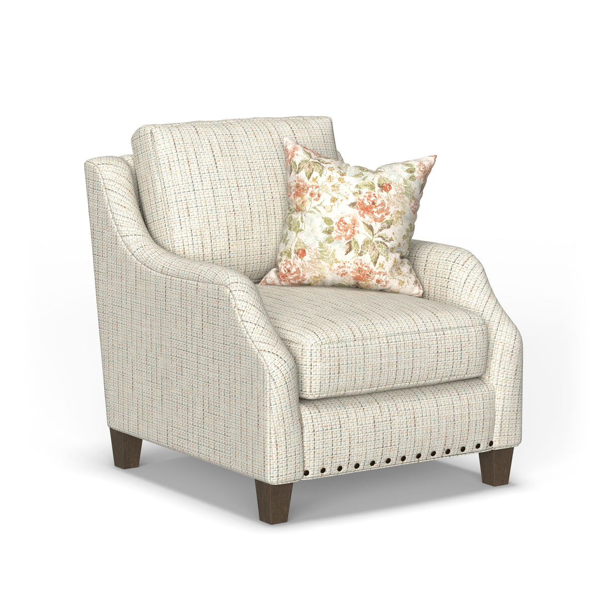 Gianna - Fabric Chair With Nailhead Trim