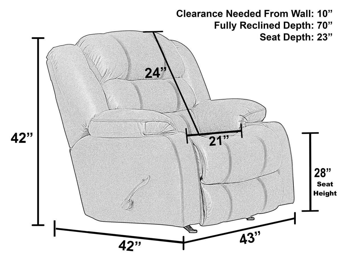 Beckley - Rocker Recliner With Cupholders