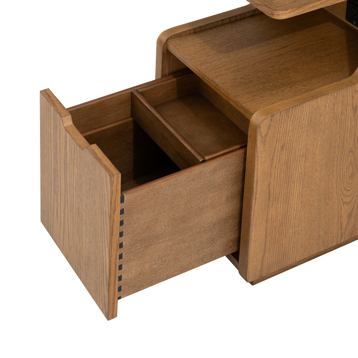 Sidekick - Smart Side Table - Light Brown