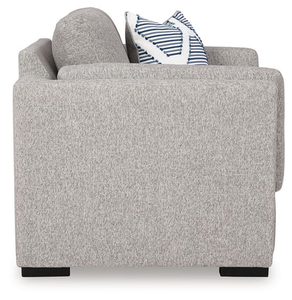 Evansley - 2 Pc. - Chair And A Half, Ottoman - Pewter