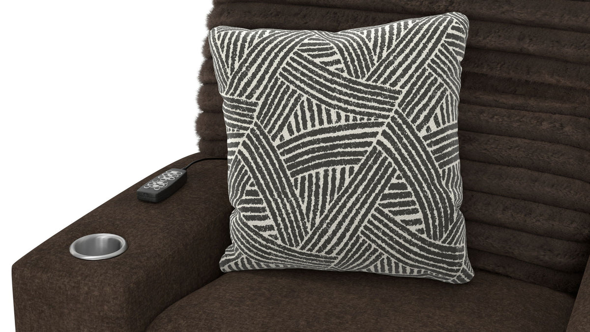 Zen - Power Recliner With CR3 Heat / Massage / Zero Gravity - Chocolate