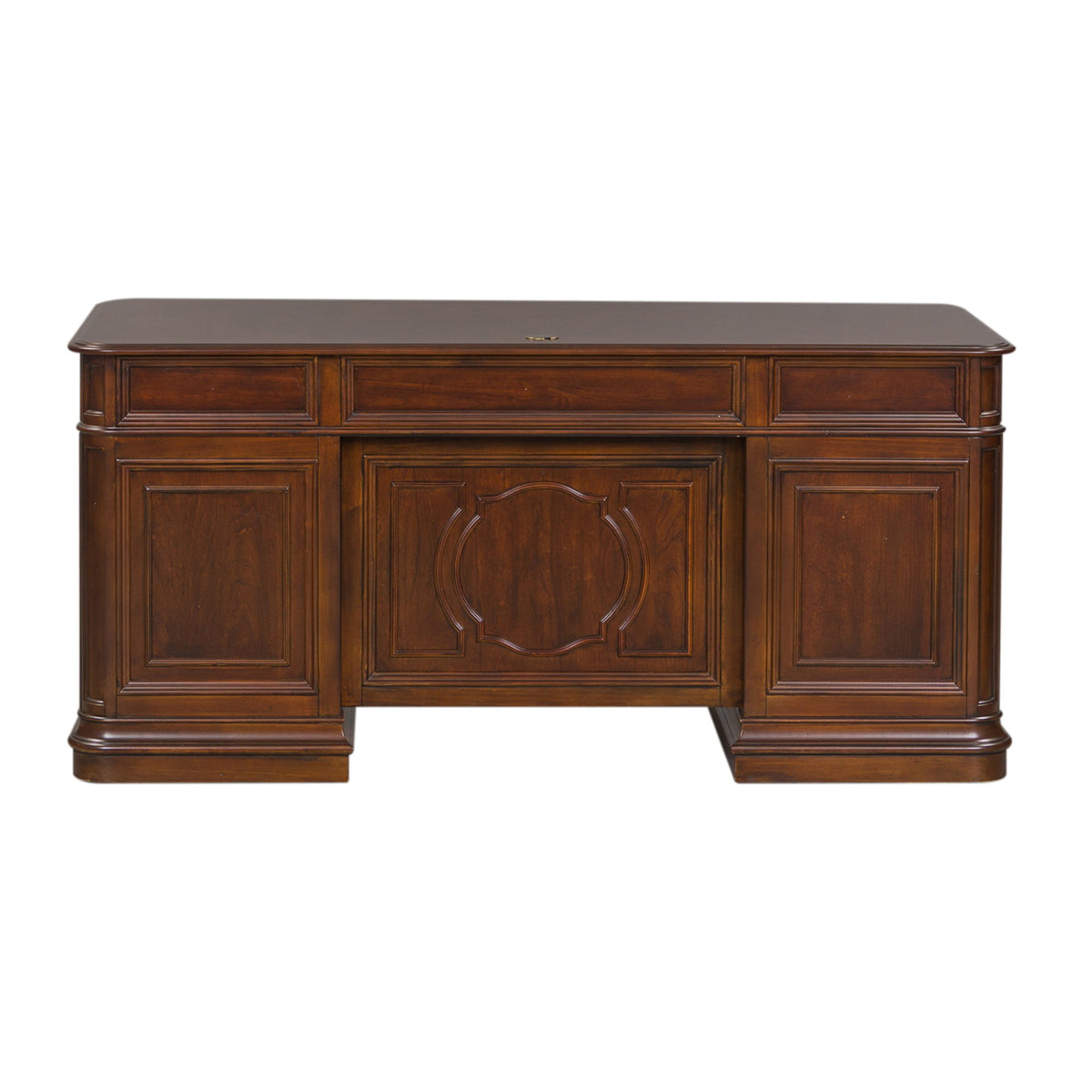 Brayton Manor - Jr Executive Desk Top - Cognac