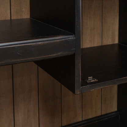 Meritage - Credenza & Hutch - Aged Charcoal