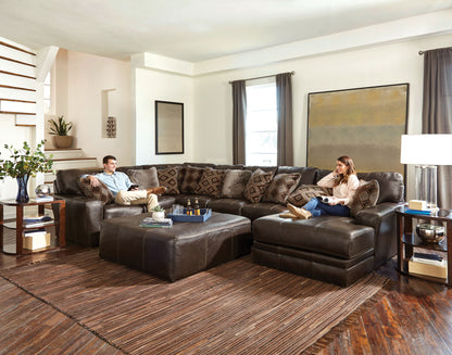 Denali - Italian Leather Match Sectional