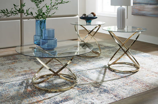 Crimonti - Occasional Table Set (Set of 3) - Champagne