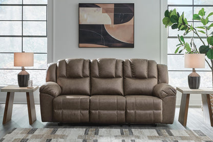 Lowilla - 2 Pc. - Reclining Sofa And Loveseat - Driftwood