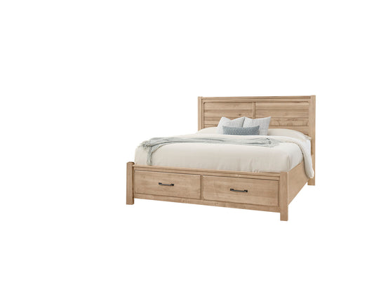 Cool Rustic - King Storage Footboard - Clear Maple