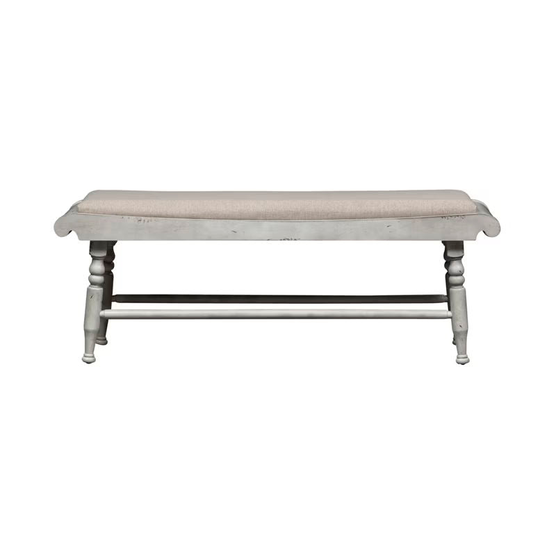 Whitney - Bench - Antique Linen / Weathered Gray