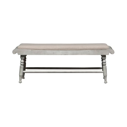 Whitney - Bench - Antique Linen / Weathered Gray