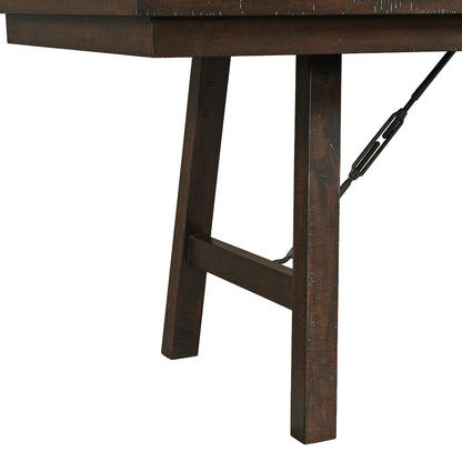 Jax - 6 Piece Dining Set (72" Table, Four Chairs And Bench) - Cherry