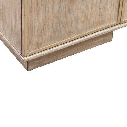 Terrace - 4 Door Accent Cabinet - Gravel