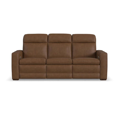 Dutch - Power Reclining Sofa With Console, Power Headrest, & Lumbar