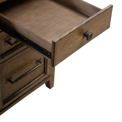 Carolina Park - Jr Executive Desk - Amber Brown