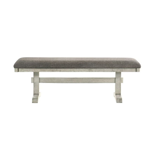 Hallendale - Upholstered Dining Bench - Gravel Wash