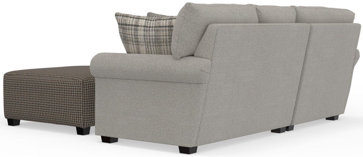 Livingston - Sectional With Comfort Coil Seating, 40" Cocktail Ottoman And Accent Pillows Included