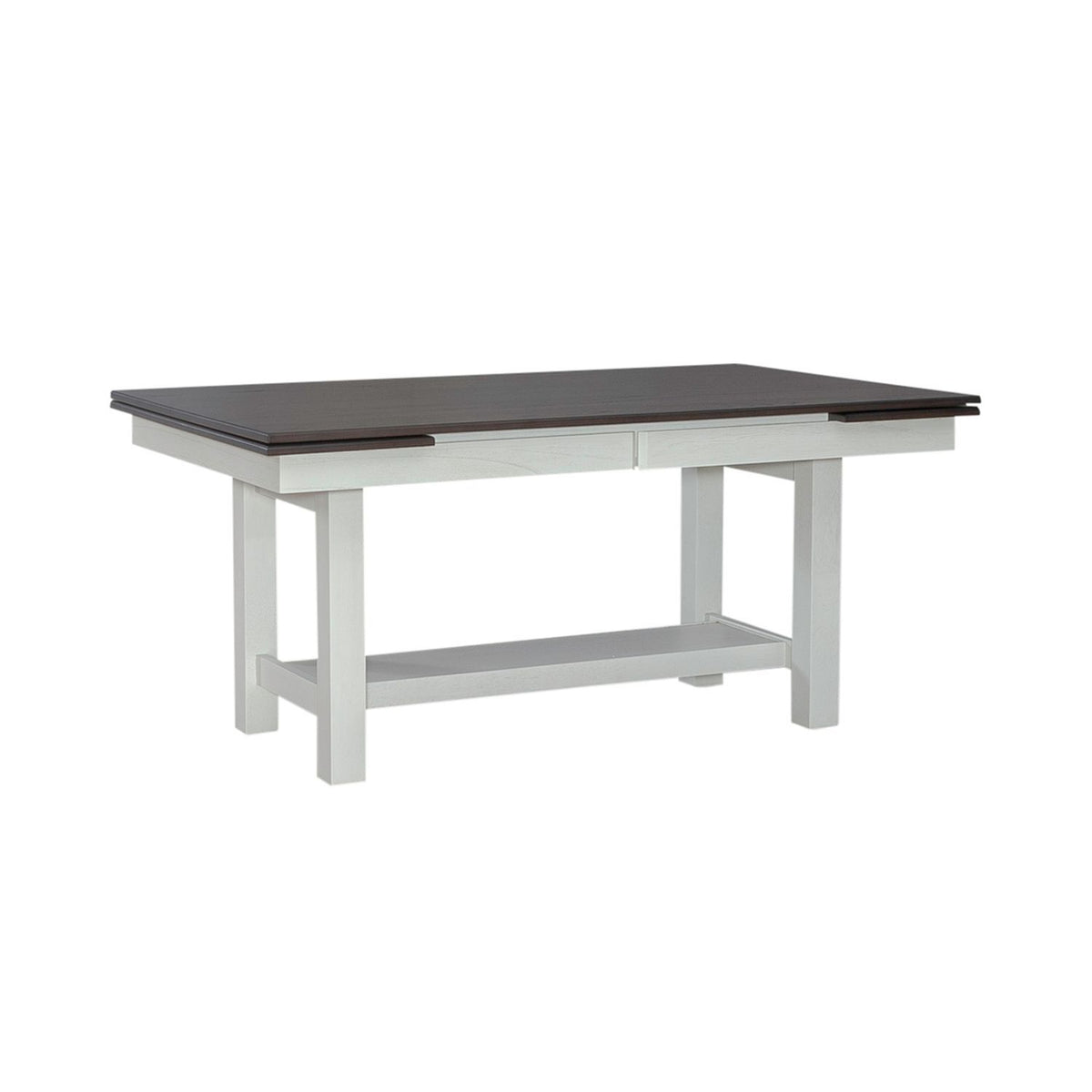 Brook Bay - Trestle Table Top - Textured White / Carbon Gray