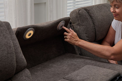 Zofa - Power Sleep Sofa With Power Headrests & Lumbar