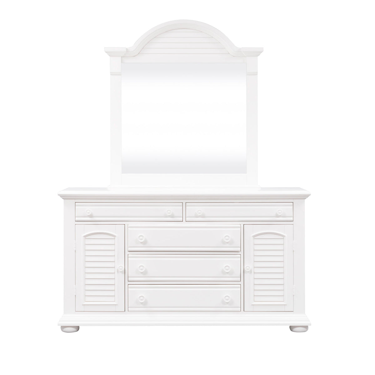 Summer House - 2 Door 5 Drawer Dresser - Oyster White