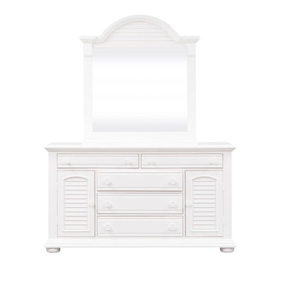Summer House - 2 Door 5 Drawer Dresser - Oyster White