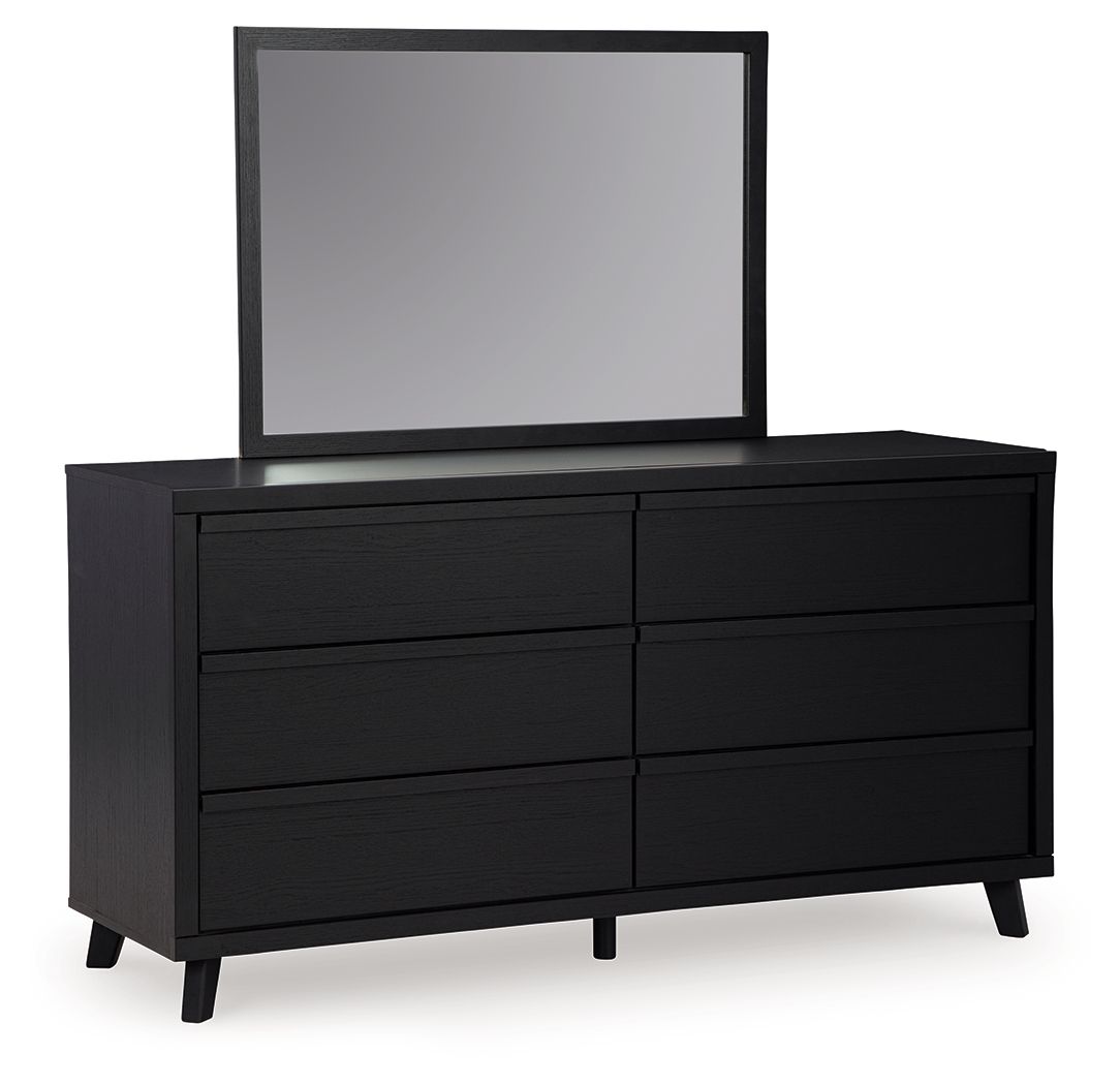 Danziar - Dresser And Mirror - Black