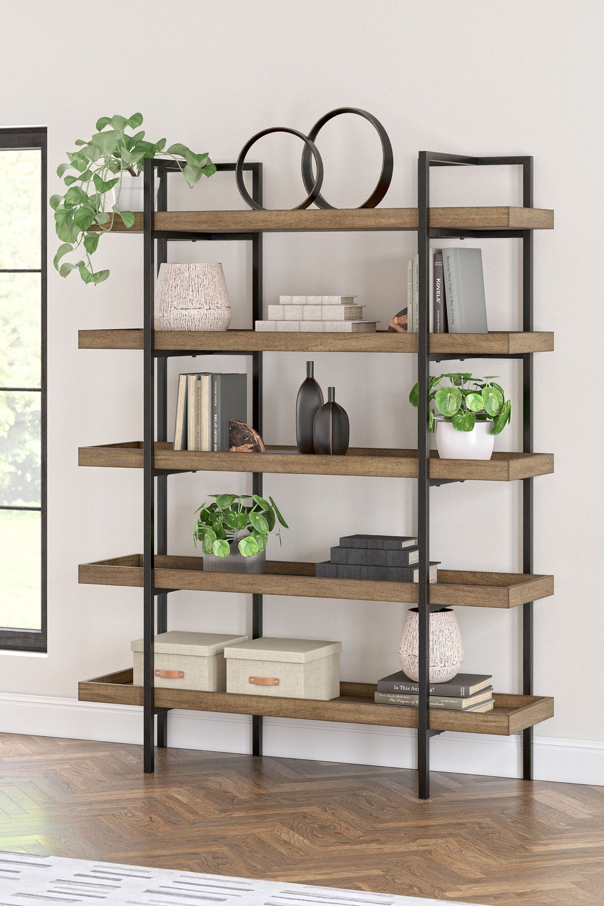 Montia - Bookcase - Light Brown