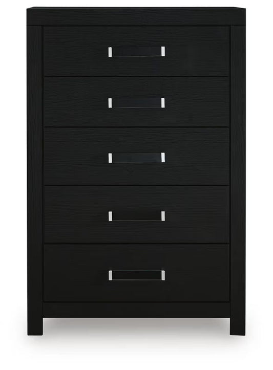 Maeling - Five Drawer Chest - Black
