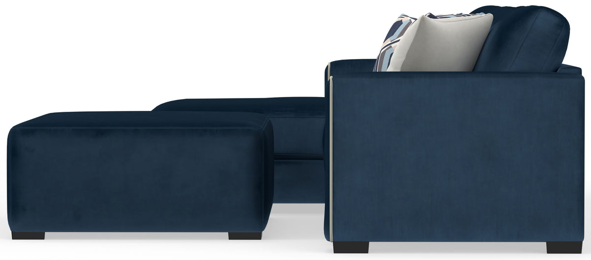 Jetson - Sectional With Comfort Coil Seat Cushions, Included Accent Pillows & Cocktail Ottoman