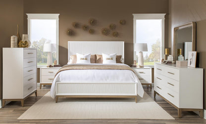 Melrose - Complete Sculpted Panel Bed