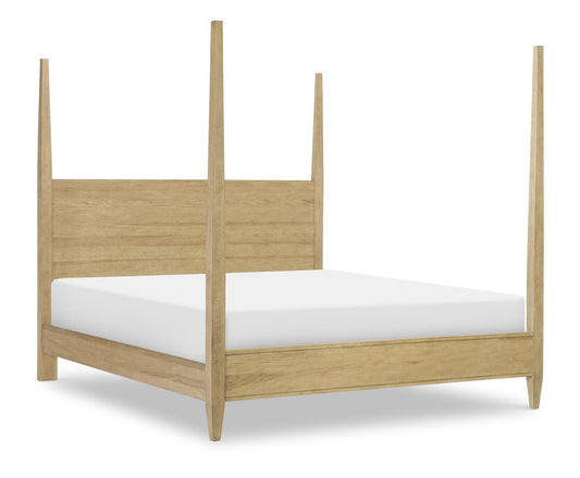 Today's Traditions - King Poster Headboard - Natural Hickory