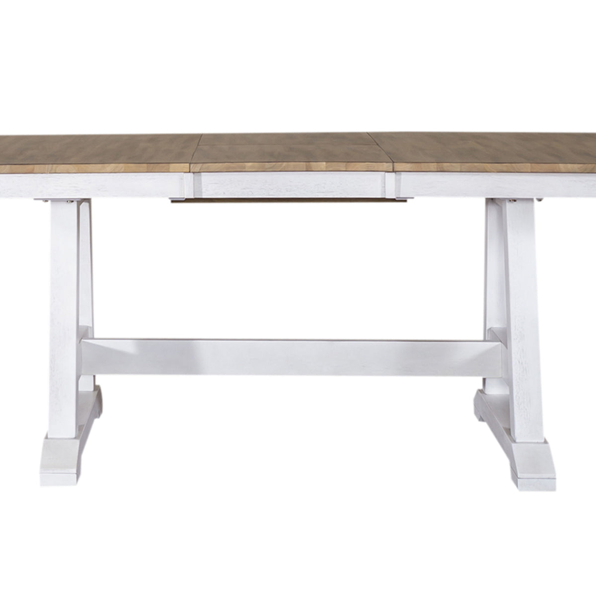 Lindsey Farm - Trestle Table Base - Weathered White & Sandstone