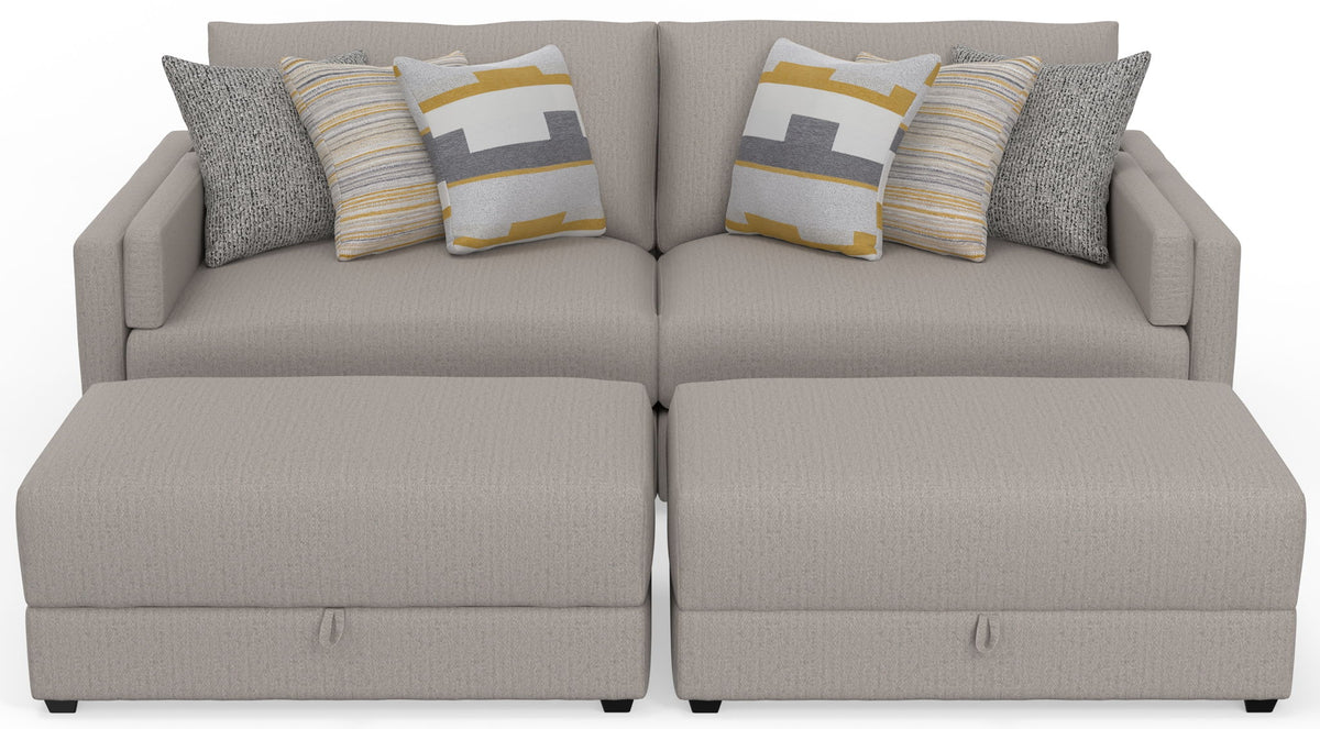 Trevor - Extra Deep Oversized Sofa With Included Storage Cocktail Ottoman