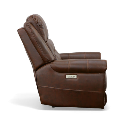 Oscar - Power Recliner With Power Headrest - Pumpernickel