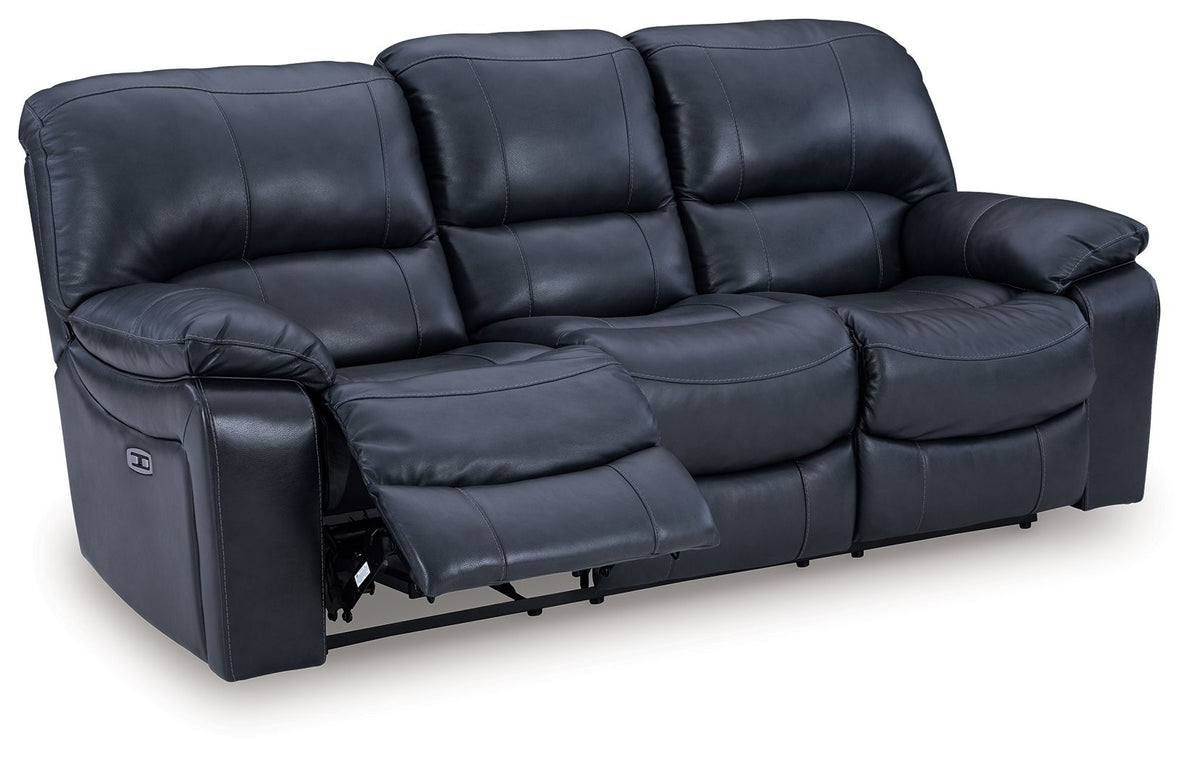 Leesworth - 2 Pc. - Power Reclining Sofa, Power Reclining Loveseat - Ocean