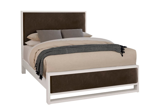 Lodge & Loft - Queen Upholstered Footboard - Sedona Brown / Soft White