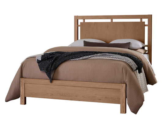 Lodge & Loft - Queen Floating Panel Footboard - Blond Oak