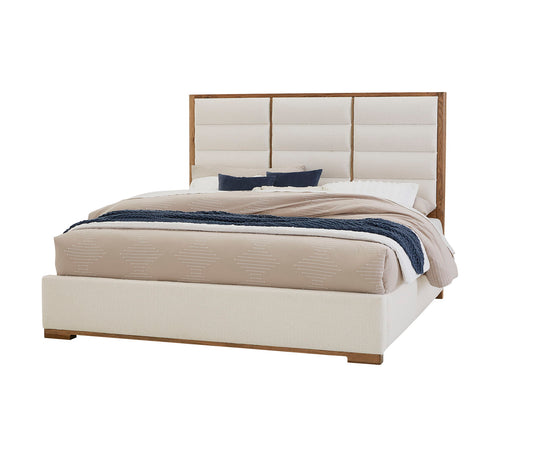 Crafted Oak - Erin's King Headboard Upholstered - White Boucle