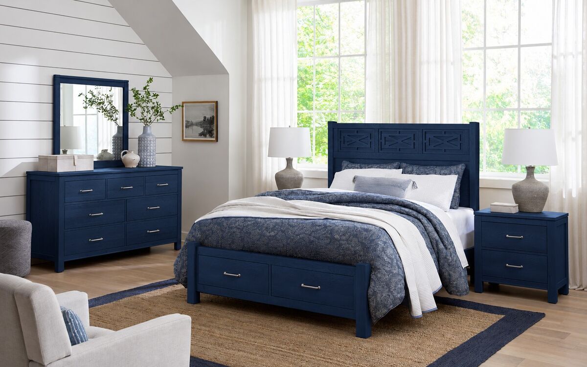 Tide & Timber - Fretwork Panel Storage Bed