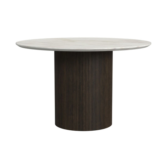 Sylvie - Round Dining Table Base - Dark Brown