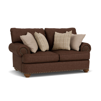 Patterson - Fabric Loveseat, Nailhead Trim