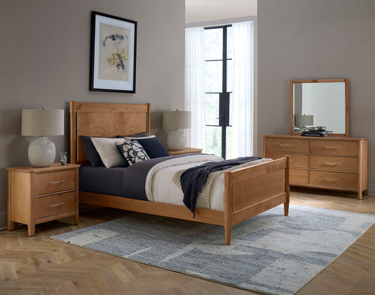 Nordhaven - King / Queen Wooden Rails - Clear Maple